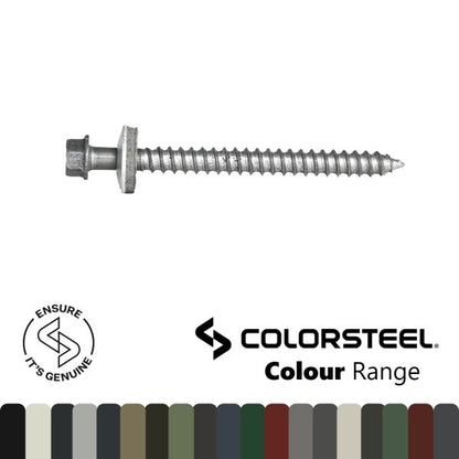 14G (6.3mm) x 73 Type 17 Alutite Aluminium Screw with 14mm bonded Washer