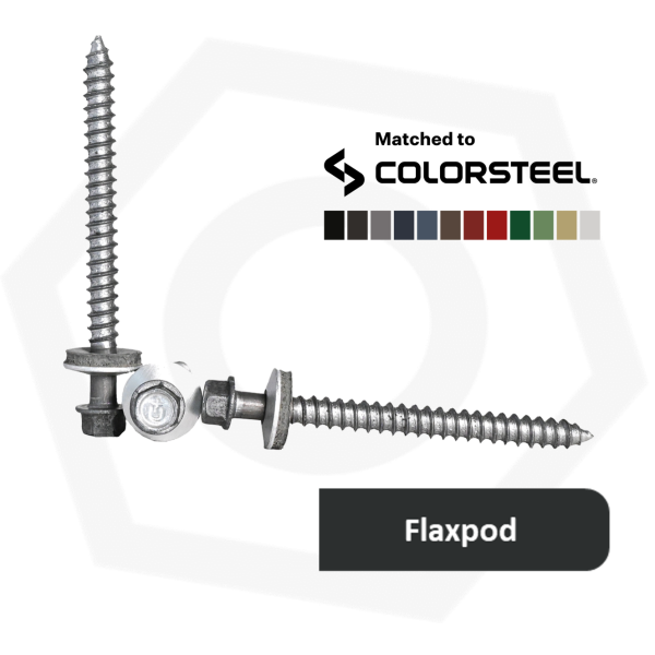 14G (6.3mm) x 73 Type 17 Alutite Aluminium Screw with 14mm bonded Washer