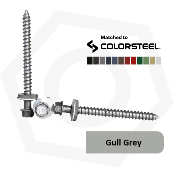 14G (6.3mm) x 73 Type 17 Alutite Aluminium Screw with 14mm bonded Washer