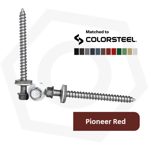14G (6.3mm) x 73 Type 17 Alutite Aluminium Screw with 14mm bonded Washer