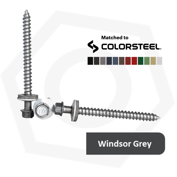 14G (6.3mm) x 73 Type 17 Alutite Aluminium Screw with 14mm bonded Washer